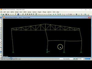 Steel frame with SAP2000 05