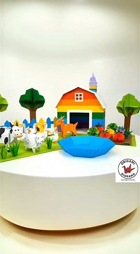 Colorful Origami Farm – Paper Animals and Garden Craft