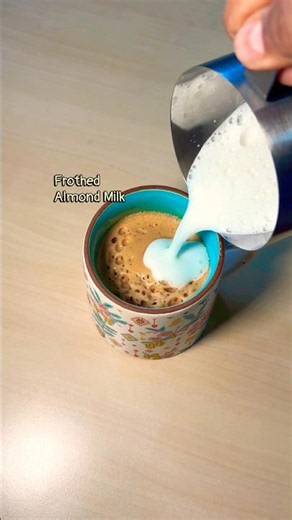 Let’s make Almond Milk Coffee with Honey 🍯 ☕️ #shortvideo #coffee #recipe #almondmilk