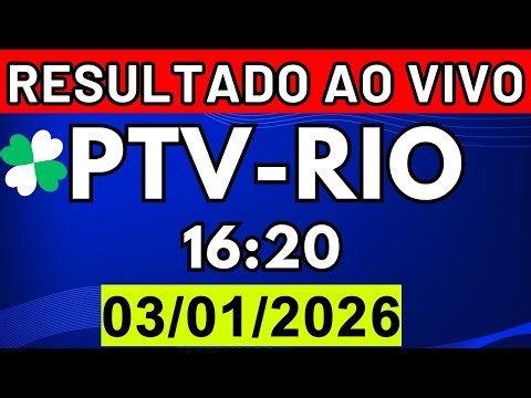 RESULTADO JB - PTV-RJ e LOOK-GO 16:20 | 03/01/2026