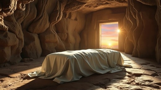 Tomb, Empty Tomb, Resurrection. Free Stock Video
