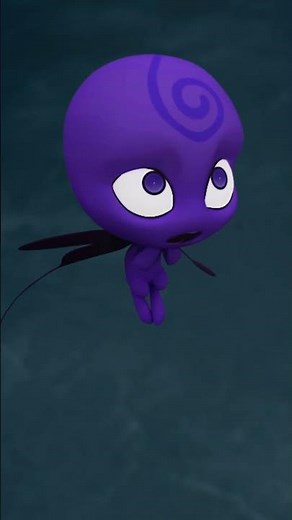 August Miraculers, meet your Kwami, Nooroo! 🦋 #miraculousladybug #kwami #hawkmoth #ladybug #catnoir