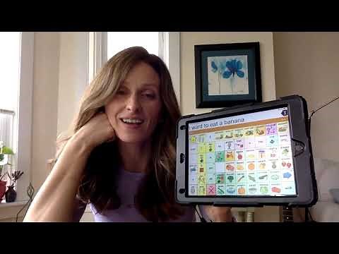 AAC TouchChat Modeling Ms. Witte SLP - request food/drink, share opinion, ask questions