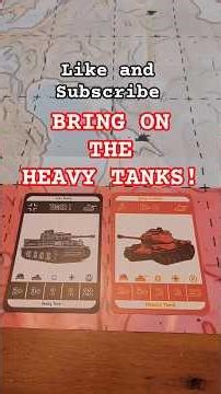 Bring on the Heavy Tanks! Cards & Command. WW2 card game. Tiger Tank. #ww2games #boardgame #history