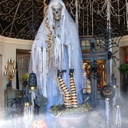 127 reactions · 12 comments | Our Rotunda has gone full Halloween—towering ghostly skeleton, glowing pumpkins, and cobwebbed details galore. Wander the witches’ alcoves and get inspired by Lead Designer, Ann Garrett, on how to make your Halloween decor your own at Pottery World. Pottery World 4419 Granite Dr. Rocklin | Pottery World | Facebook