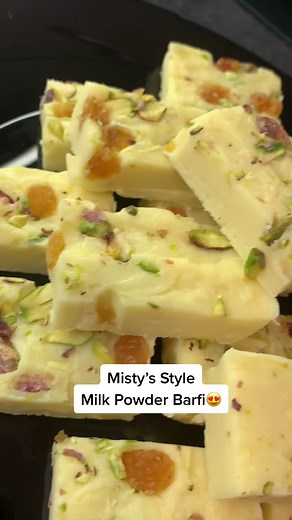 Delicious Milk Powder Barfi Recipe | Misty's Style