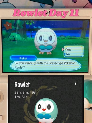 Day 11 of Shiny Hunting Rowlet in USUM #shinyhunt #pokemon #rowlet #fullodds #fyp