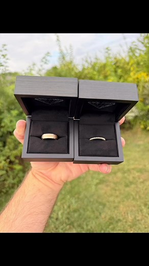 Two custom bands. One elevated standard. Luxury, the Indy Facets way.🥰💫 | Indy Facets Private Jeweler