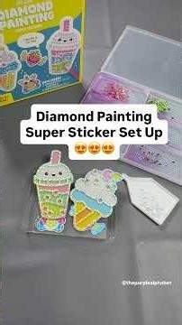 Super Sticker Diamond Painting Kit Set Up #diamondpainting #artsandcrafts #craftastherapy