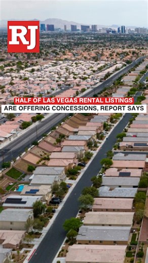 About 51.7% of rental listings in the Las Vegas Valley are offering concessions right now including cash back, free months rent and other perks, according to a new report. STORY: lvrj.com/post/3712679 | Las Vegas Review-Journal