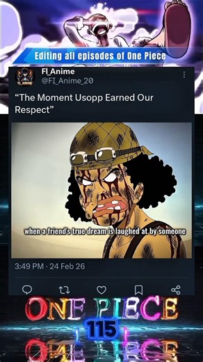 One Piece Episode 115❤️‍🩹🫡#shorts #onepiece #usopp #luffy #chopper #alabasta #onepieceedit