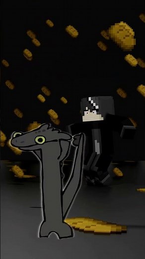 Toothless Dancing Meme || Minecraft Animation #viral