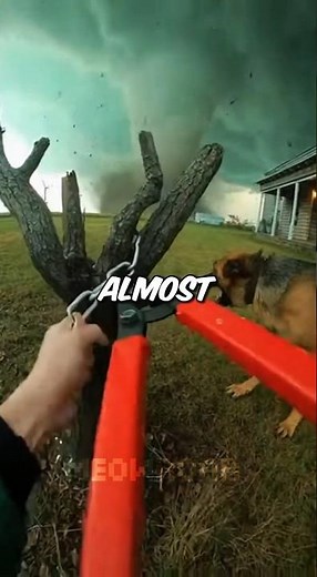 Tornado Coming In 2 Minutes... Dog Still Chained Outside 🌪️💔