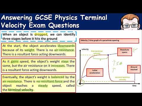Answering GCSE Physics Exam Questions on Terminal Velocity