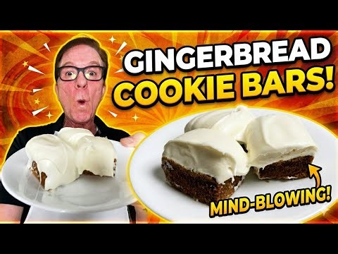 The EASIEST Gingerbread Cookie Bars (Better Than Regular Cookies!)