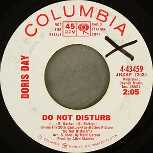 Doris Day - Do Not Disturb / Au Revoir Is Goodbye With A Smile