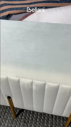 Create a Serene Retreat with a Beige Bedroom Bench by Beliani