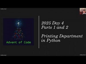 Advent of Code 2025 - Day 04 - Printing Department in Python