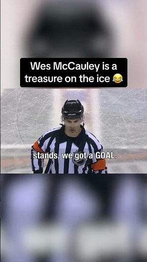 These Wes McCauley moments are gold 😎 (via @NHL) #shorts