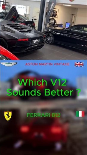 V12 : Lamborghini Aventador S vs Aston Martin Vintage vs Ferrari 812