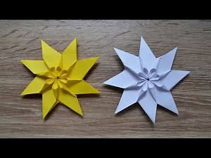 Amazing Paper FLOWER in a STAR | Origami Tutorial DIY by ColorMania