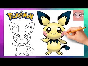 How To Draw Pichu | Pokemon #0172 | Cute Easy Step By Step Drawing Tutorial