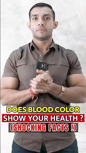 what is the normal color of healthy blood? Check Its Color #facts #shortsfeed