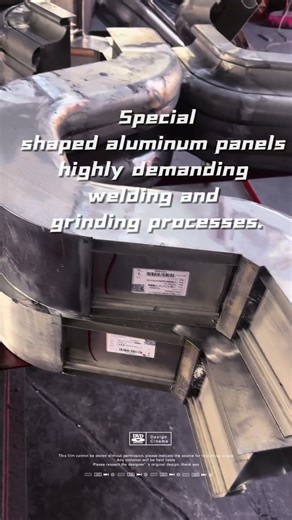 Speicial Shaped Aluminium Panels Highly Demanding Welding and Grinding Processes #aluminumcladding