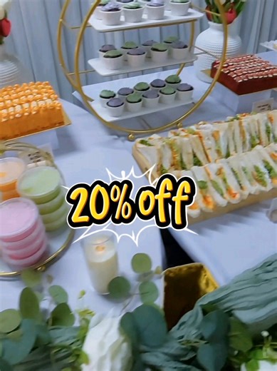 Get 20% Off Your Dessert Table Booking!