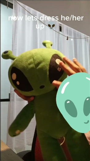 the aliens name is bloopy 👽 #alien #ikea