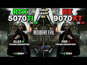 Resident Evil Requiem : RTX 5070TI VS RX 9070XT | 1080P | 1440P | 4K