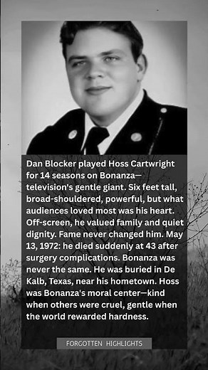 Dan Blocker Died at 43—And Bonanza Lost Its Heart Forever
