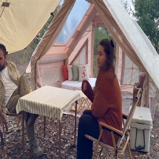 CAMPING IN THE RAIN WITH THE WORLD’S SMALLEST INFLATABLE TENT | Dungannon Thomas Clarkes