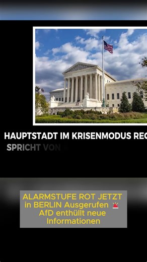 ALARMSTUFE ROT JETZT in BERLIN Ausgerufen 🚨 AfD e