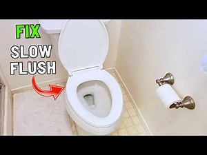 Toilet Flushing Slow & Weak? Or Clogged? 5 Easy Fixes!