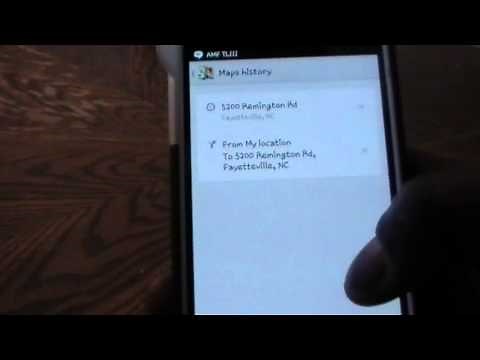 Clear Google maps History on Samsung Galaxy S4