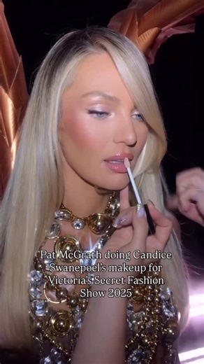 Fashion & everything Fashion ✉️ིྀ🧿 on Instagram: "Pat McGrath doing Candice Swanepoel’s makeup for Victoria’s Secret Fashion Show 2025 @patmcgrathreal @candiceswanepoel"