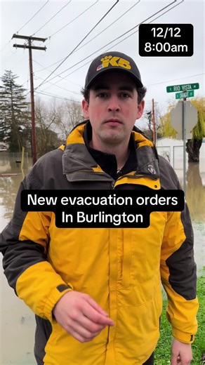 New evacuation orders in Burlington. Despite river levels dropping there are still flooding concerns. Bayview elementary is an evacuation center for anyone who needs shelter. #skagitcounty #burlington #flooding #skagitriver