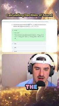 How do you calculate sound intensity using decibels in the MCAT Physics section?