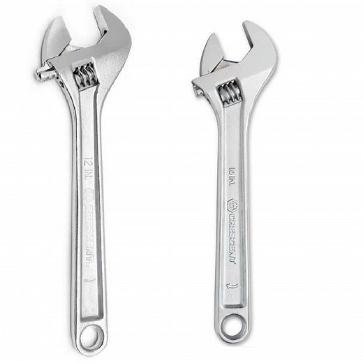 Crescent 10 in. and 12 in. Adjustable Wrench Combo AC210VSCOMBO - The Home Depot