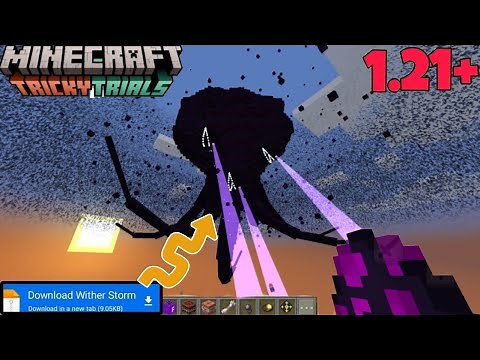 WITHER STORM😱 MODS IN MCPE/BEDROCK 1.21| MINECRAFT PE 1.21 IN WITHER STORM MODS