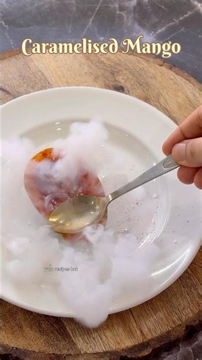 Viral Caramelized Mango Recipe #shorts #youtubeshorts #viral #trending #mango #recipe #food #cooking