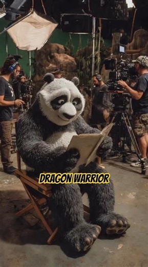 When the Dragon Warrior gets ready for his script #animals #kungfupanda #ai