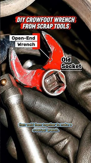 DIY Crowfoot Wrench from Scrap Tools | Remove Long Tie Rod Nuts in Tight Spaces