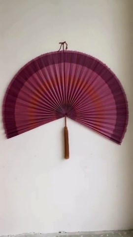 Large Bamboo Wall Fan Decor, Folding Fan Wall Hanging, Headboard Wall Decor, Boho Asian Style Wall Art - Etsy