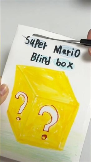 DIY Mario Surprise Box with Paper | Paper Craft Random Unboxing #papercraft #unboxing #shorts