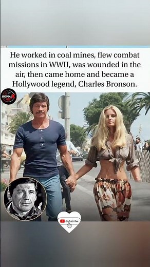 Coal miner. War hero. Hollywood legend. Charles Bronson. 🎬🔥#CharlesBronson #WWIIHero