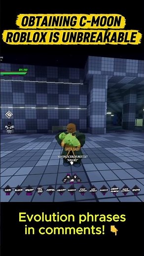 How to get C-Moon with Green Baby! 🟢 #roblox #robloxisunbreakable #jjba #cmoon #shorts #greenbaby