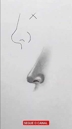 COMO DESENHAR NARIZ PASSO A PASSO