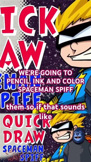 Let’s hang out for 13 minutes to draw and talk about Spaceman Spiff